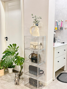 Bag Storage Box Dustproof Display Cabinet Acrylic Transparent Cabinet For Home Luxury Bag Protection Cover Storage Rack