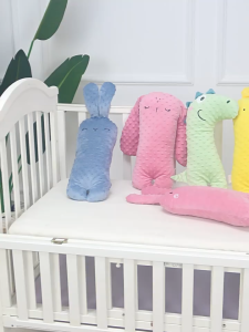 Newborn Baby Dotted Soothing Pillow Cute Shaped Toy Anti-Shock Side Sleep Block Anti-Rollover