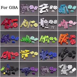 For Gameboy Advance GBA Replacement Plastic D Pads A B Power ON OFF Full Set Button & Conductive Rubber Keypads