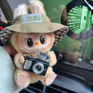 Labubu Macaron กระเป๋าสะพายข้างพร้อมเสียงและแสง ความยาวปรับได้ กระเป๋าสตางค์ผ้าลายการ์ตูนสำหรับเด็ก กระเป๋าสะพายข้างแบบลำลองสำหรับเด็กชายและเด็กหญิง