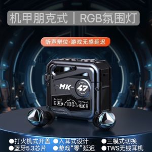 New Wireless Bluetooth In-Ear Gaming Esports Long Battery Life High Aesthetic Value Warship Style Headphones Superior Sound Quality