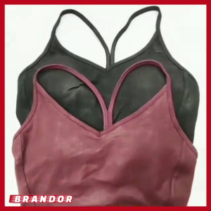 Brandor - Leather - Longline Sport Bra Padded - Bra Olahraga Wanita ( SKBS02 )