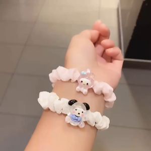 【Bestella✨COD】Kartun Cinnamoroll Anjing Lipit Rambut Cincin Lucu Gadis Manis Rambut Tali Karet Gelang