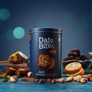 Farmley Date Bites Protein Snack - Dark Choco Orange 20g - On-the-go Healthy Snack All Natural Gluten Free No Added Sugar Dry Fruit & Nuts
