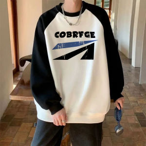 American Style Shoulder Insert Hoodie Mens Spring Autumn Trendy Brand Design Loose Couple Color Block Loose Fit Outerwear