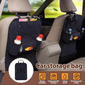 Multi-pocket Car Organizer Front Seat Felt Car Seat Organizer Car Back Seat Organizer
