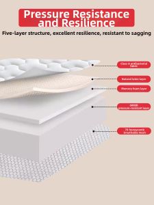 JIFANPAUL | Foldable Single Bed Mattress Latex Foam Pad