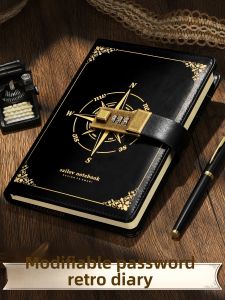MINGZHUO | Vintage Aesthetic Creative With Lock Notebook