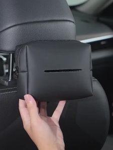 Hộp Đựng Khăn Giấy Treo Ghế Sau & Túi Che Nắng Bằng Da Giả Dùng Để Trang Trí Nội Thất Ô Tô Hộp Đựng Khăn Giấy Trên Hộp Tỳ Tay Xe Hơi