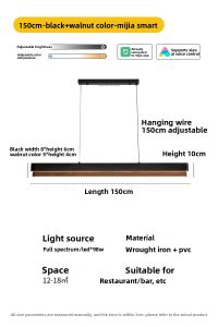 NSWR | Minimalist Long Restaurant Pendant Light Full Spectrum Eye-Protective