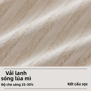 JINCHAN | Rèm Cửa Trong Suốt Bảo Mật Cao Cấp Phong Cách Nông Thôn Sóng Lúa Mì