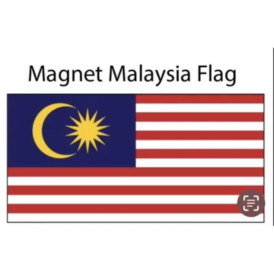 Malaysia Flag with Magnet Customize Company Logo and Name Magnet with states flag