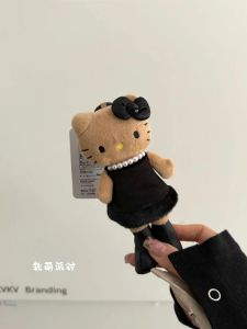 Long Legs Series Kitty Plush Toy Bag Charm Heart Shaped Key Holder Soft Doll Pendant Keychain Fashionable Bag Accessory