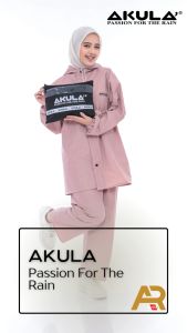 Jas Hujan Pria Wanita Dewasa Terbaik By AKULA Bahan Elastis Anti Rembes