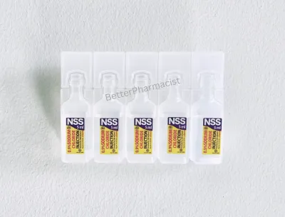 NSS 5 ml น้ำเกลือกระเปาะ ปราศจากเชื้อ ล้างแผล ล้างจมูก หยอดจมูก พ่นจมูก 5 กระเปาะ nebules [พร้อมส่ง]
