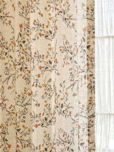 LIANHUAJI | French Cream Style South French Charm Linen Double Layer Roman Shade