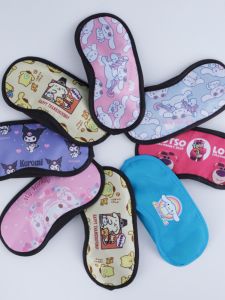 Cute Cartoon Eyeshade Thin Summer Summer Nap Light Blocking Eyeshade for Children Kuromi Miffy Cinnamon Dog Design Eye Protection