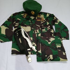 FOURTHREE43-BAJU TNI AURI ANAK TK PAUD UKURAN S M L XL XXL/CUSTOM BAJU KARNAVAL ANAK LORENG