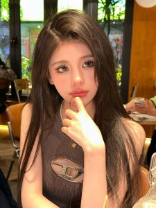 NGMC American Style Hot Girl Metal D Letter Knitted Tight Crop Top Strapless Hollow out Streetwear Summer Outerwear for Women