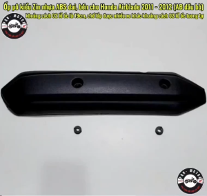 [AB 2011-2012] Ốp Pô Nhựa Kiểu Zin Gắn Honda Air Blade Đời 2011 - 2012 Full Bộ Ốp Biển Số Màu Titan