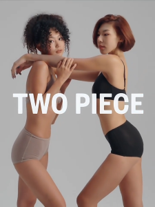 TWO PIECE STUDIO Supersoft Cotton Lycra Mid Waist Underwear Set - Breathable Seamless Panties Solid Color Comfort ชุดชั้นในสตรีเอวกลางผ้าฝ้าย
