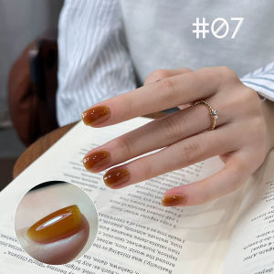 1pcs TC Semi Transparent Maillard Brown Solid Color Gel Nail Polish Pure Desire Pink Nails Red Nais White Nails Nail Art