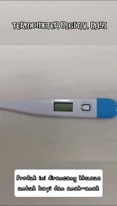 Termometer Digital FREE Baterai Tambahan - Mengukur Suhu Tubuh Bayi & Dewasa dengan Cepat & Akurat