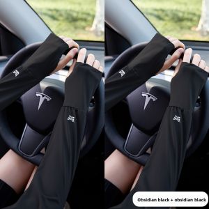 Miiow | Cat Person Sun Protection Ice Sleeve Women Summer Thin Silk Hand Sleeve UV Protection Cycling Driving Sunshade Arm Protector
