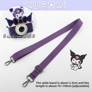 Adjustable Purple Chain Strap for Handbag Crossbody Single Shoulder Bag Replacement Band High Aesthetic Value Leather