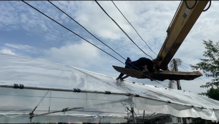 พลาสติกคลุมโรงเรือน แบ่งตัดขาย UV7% หน้ากว้าง 3-6 เมตร หนา 100-200 ไมครอน