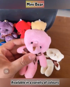 🔥LOWEST🔥Teddy Bear Plush Toy | Mini Keychain cotton soft stuffed Bear Doll | Bouquet Birthday Gift Idea Wedding Doorgift