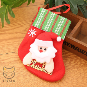 HOYAA Aesthetic Christmas Stockings Bag for Christmas Tree Decoration Santa Elk Xmas Stocking Decor Hanging Home Decor