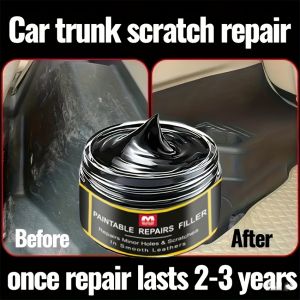 All-in-One Car Interior & Exterior Scratch Remover Wax - Plastic & Restorer with Gloss FinishTire Protectant & Yellowing Repair