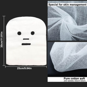 Disposable Facial Cotton Gauze with DIY Seaweed Soft Mask Powder Essential Mask Paper for Salon Spa Beauty and Skin Care