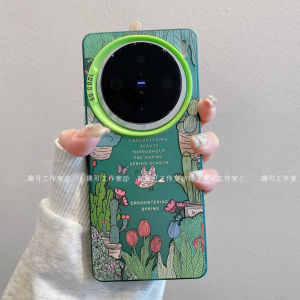 Spring Flower Bird Style Silicone Phone Case for Vivox200/X100pro High End Unique Freshness Anti Fall Protection Cover