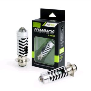 LAMPU LED MOTOR ORIGINAL H6 9NINE LUMINOS LS 2 PUTIH KUNING