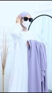 BISA COD Hijab Syari Non Pet Non Tali Kode JIHAN UK-3XL Bahan Ceruty Babydoll By Ory AjeZas