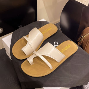 Dép Xỏ Ngón Đế Phẳng Kiểu Pháp Mùa Hè Thời Trang 2025 Mới Cho Nữ Đi Biển Đi Ngoài Trời Thường Ngày Dép Xỏ Ngón Đế Bằng