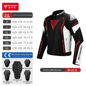 MOTOWOLF | Bộ Đồ đua chống ngã thoáng khí