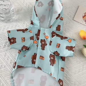 Áo khoác gió kiêm áo mưa Chó Mèo - Hara Pet Store
