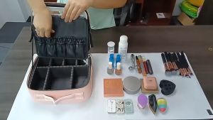 {2025-ใหม่} กระเป๋าเครื่องสําอางอัจฉริยะ LED พร้อมกระจก ความจุขนาดใหญ่ สําหรับผู้หญิง