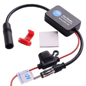 ANT208 12V AM FM Radio Ăng Ten Tăng Cường Tín Hiệu Chống Nhiễu Bộ Khuếch Đại Tín Hiệu Ô Tô Bộ Tăng Cường Máy Nghe Nhạc Tự Động Phụ Kiện Điện Tử