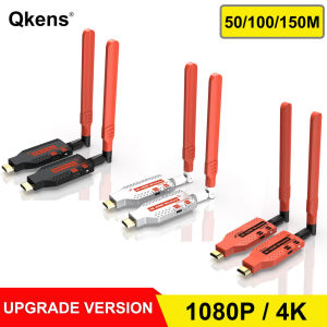 100m 4K Wireless Transmission HDMI Transmitter Receiver Cordless Display Adapter Video Meeting Share HDMI Extender for Camera Cable Box Laptop PC To TV Monitor Projector
