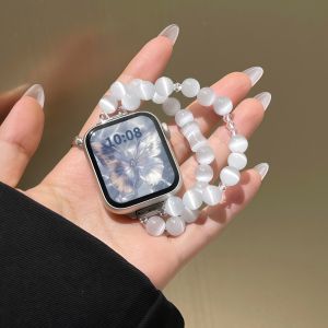 YUNDINGCHUANGXIANG | Stylish Crystal Cats Eye Apple Watch Band
