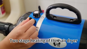 Portable 6500W Power Hair Dryer Pet Dog Cat Grooming Warm Wind Fast Blow-dryer (Blow&Suction 2in1)