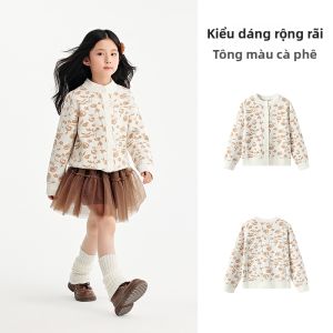 Semir | Áo Cardigan Len Thêu Toàn Bộ Thiết Kế Thời Trang Cho Bé Gái