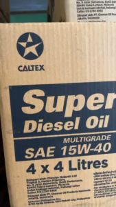 Caltex Super Diesel Oil Multitrade SAE 15W-40 4L 4 Liters Piece | EC Universal