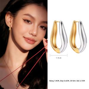 GOOYNN | Bông Tai Giọt Nước Hai Tone Bạc Sterling Độc Đáo & Sang Trọng