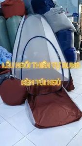 Mùng/lều thiền tự bung cao cấp kèm túi ngủ
