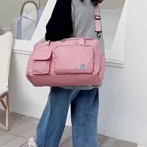 OUTDOORMORE Travel Bag Sports Bags Fitness Yoga Bag with Dry Wet Separation and Shoe Compartment